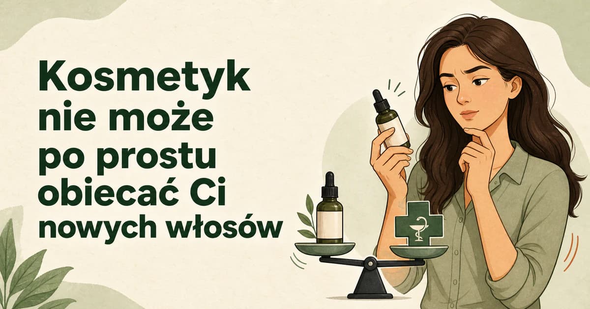Kosmetyk nie może po prostu obiecać Ci nowych włosów