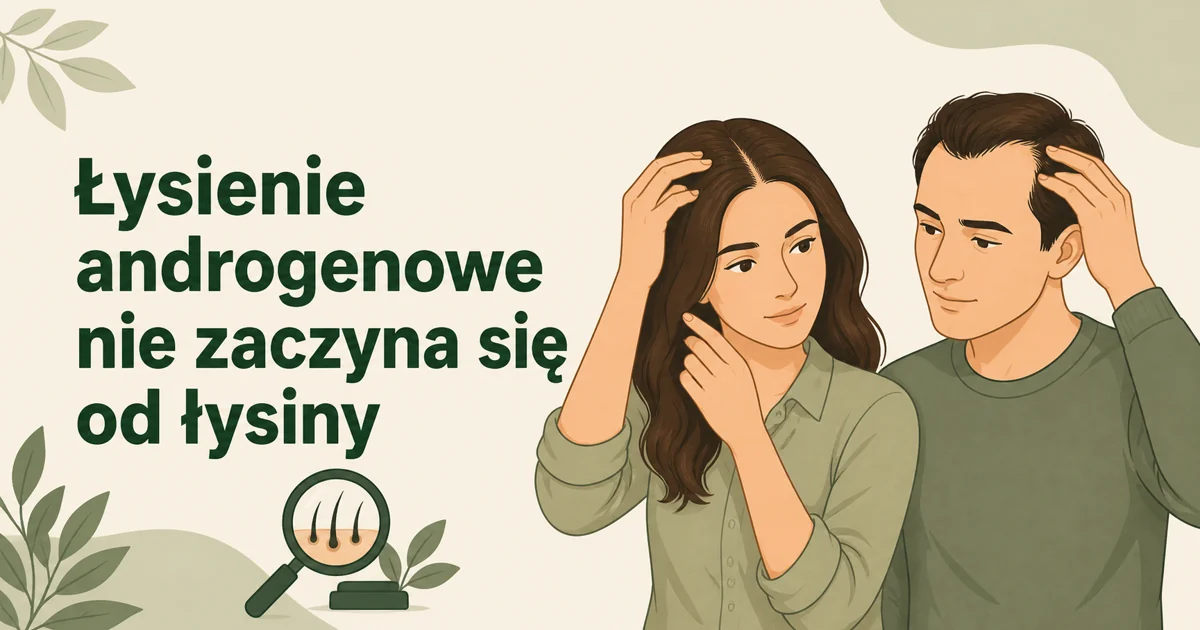 Łysienie androgenowe nie zaczyna się od łysiny