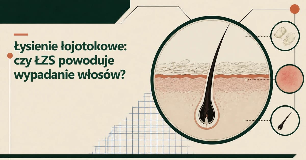 Łysienie łojotokowe: czy ŁZS powoduje wypadanie włosów?