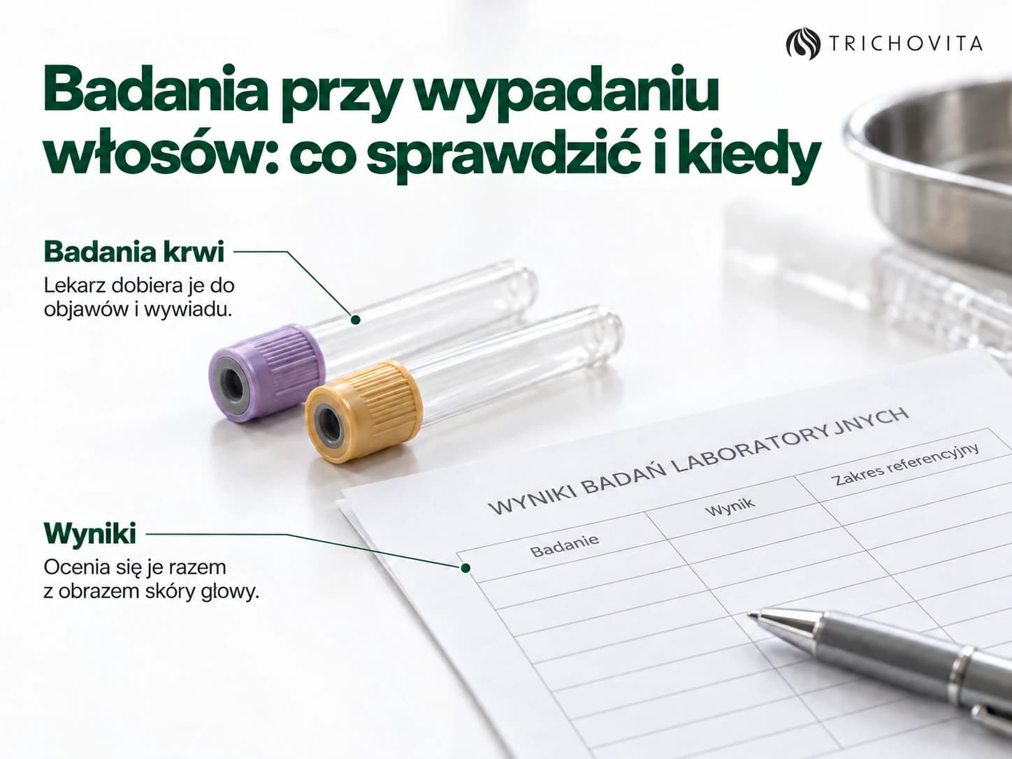 Badania przy wypadaniu włosów: co sprawdzić i kiedy