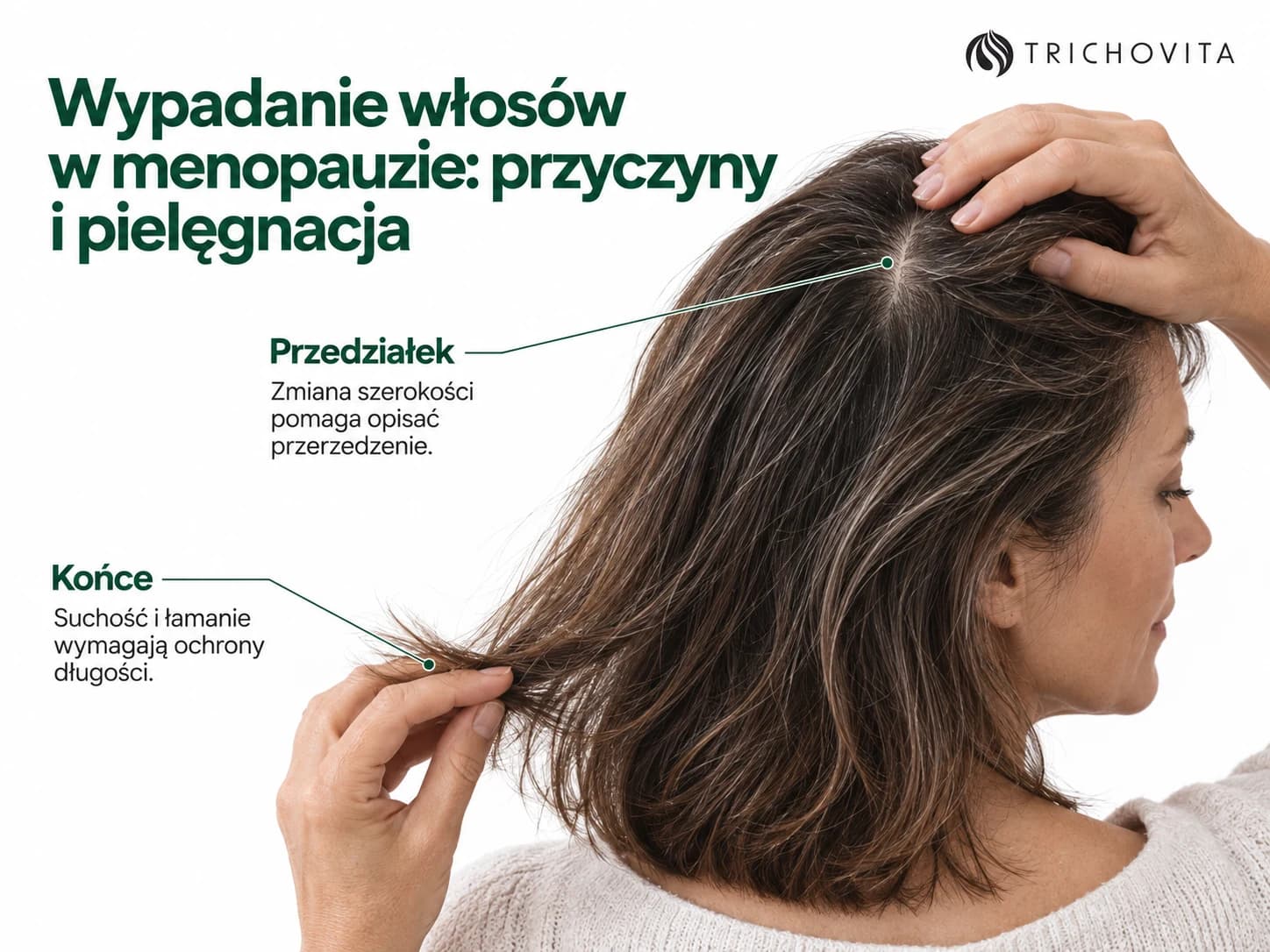 Wypadanie włosów w menopauzie: przyczyny i pielęgnacja